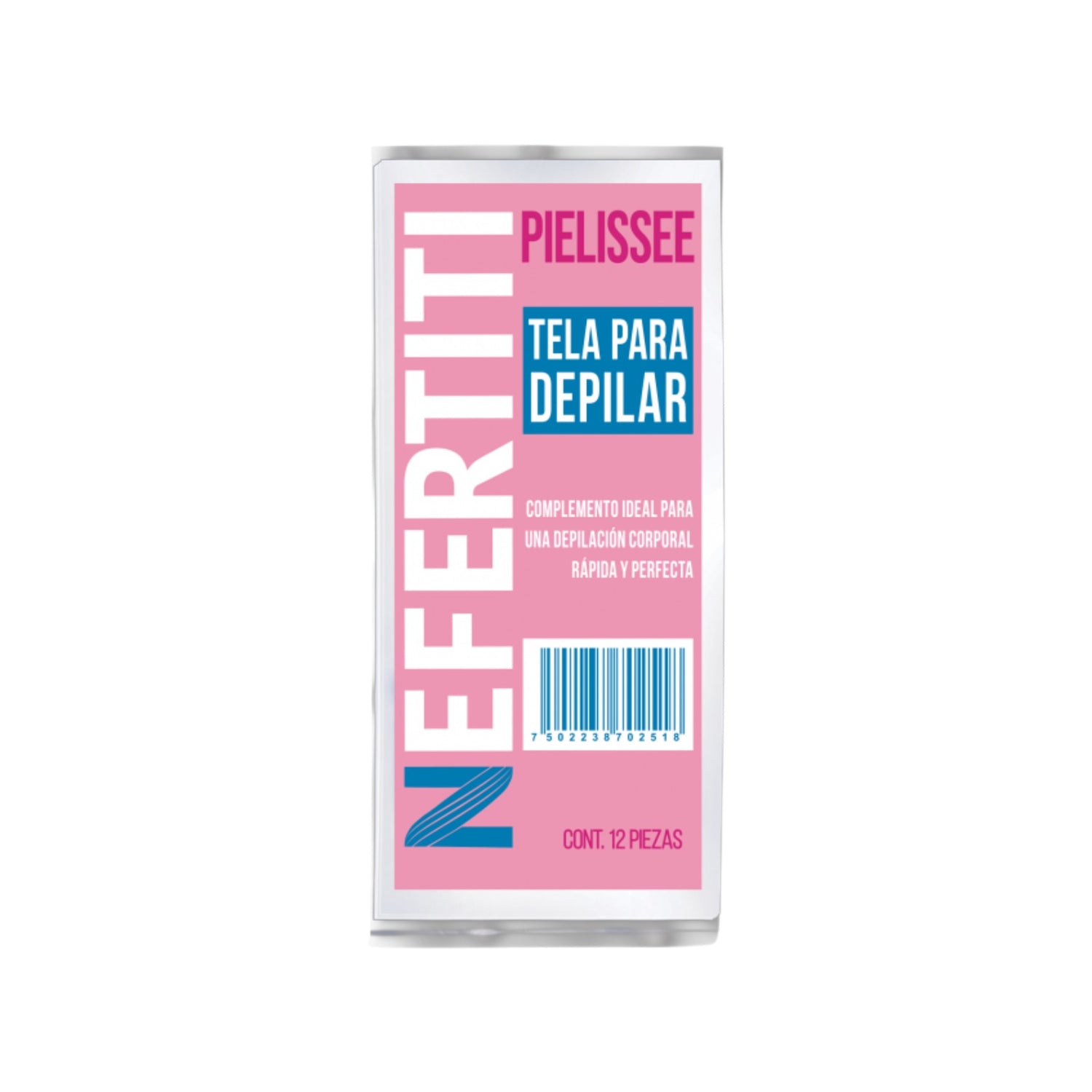 Nefertiti Pielissee Tela para Depilar Extracción Limpia 12 piezas