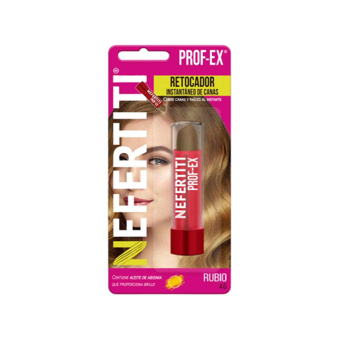 Nefertiti Prof-Ex Retocador de Canas Rubio Cobertura Instantánea 4 g