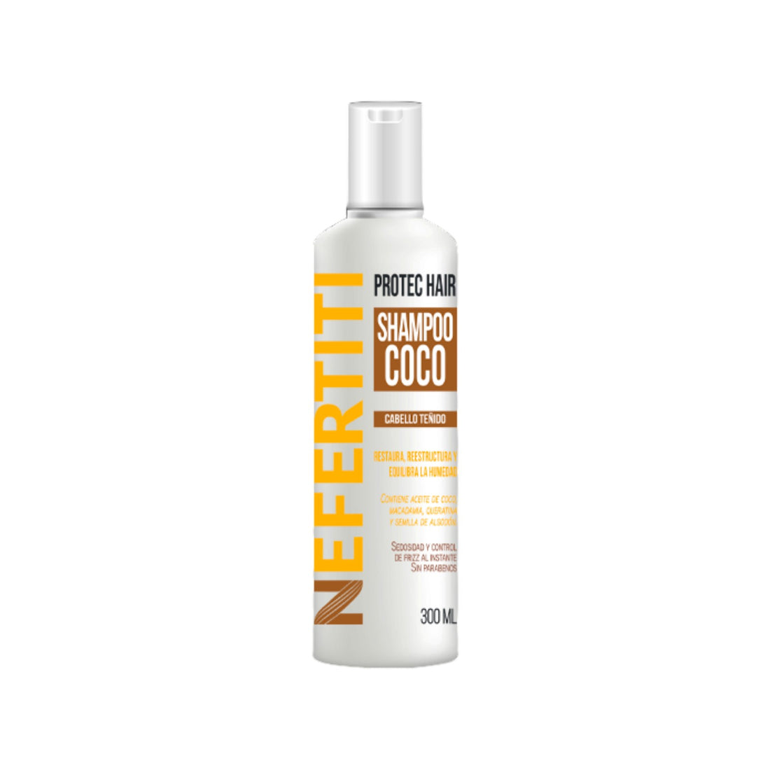 Nefertiti Protec Coco Shampoo Protección de Color y Control Frizz 300 ml