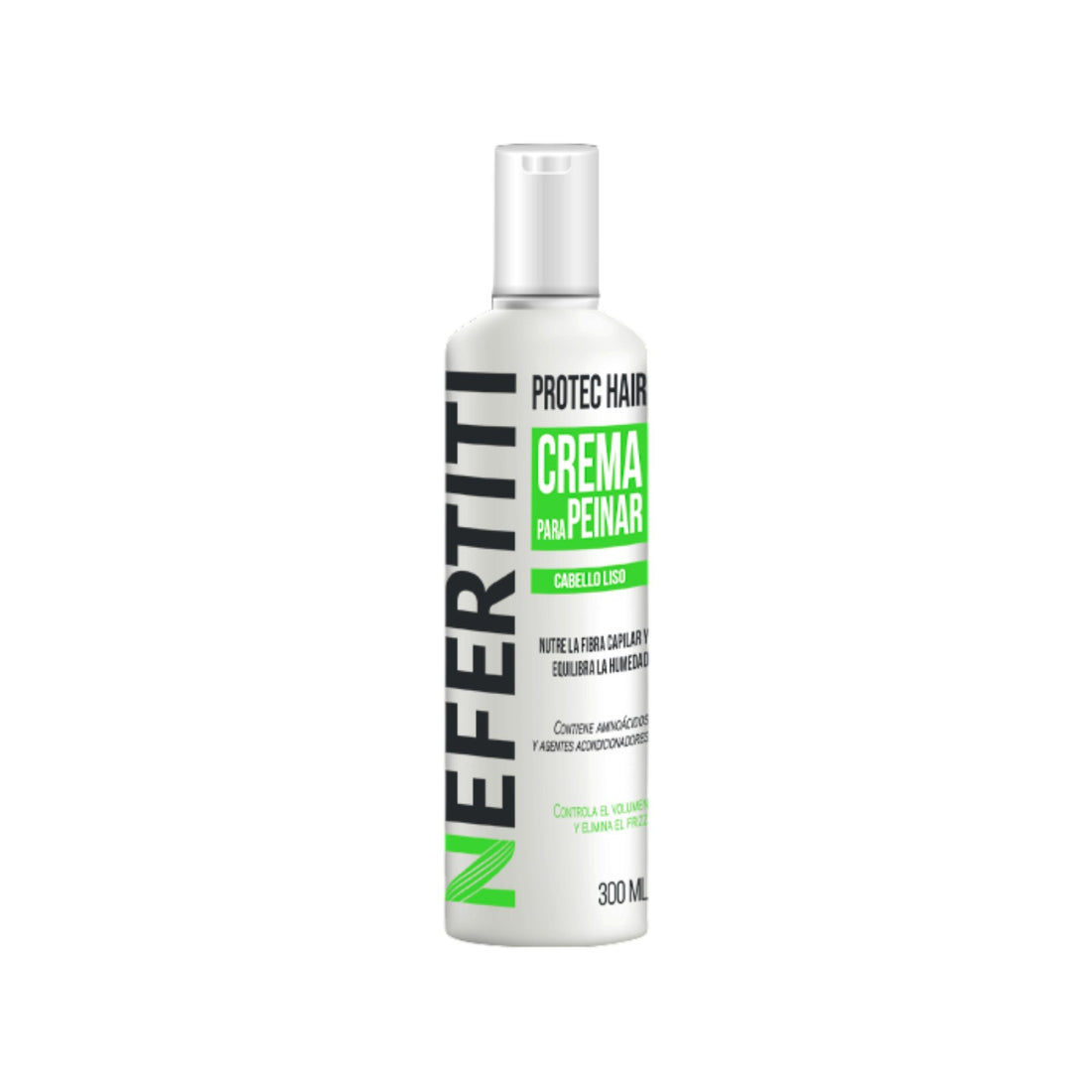 Nefertiti Protec Hair Cabello Liso Crema para Peinar Control de Frizz 300 ml