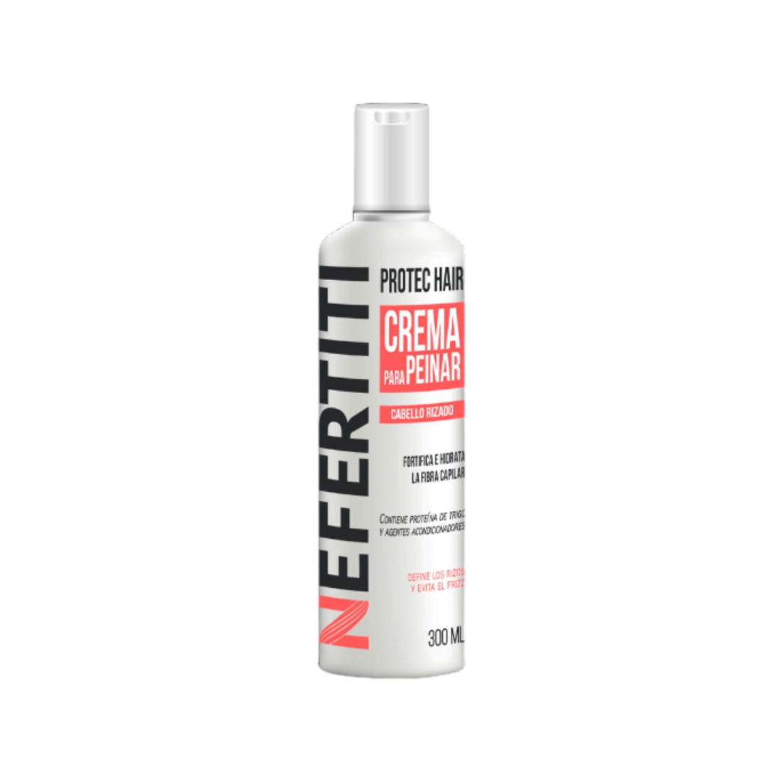 Nefertiti Protec Hair Cabello Rizado Crema para Peinar Definición de Rizos 300 ml