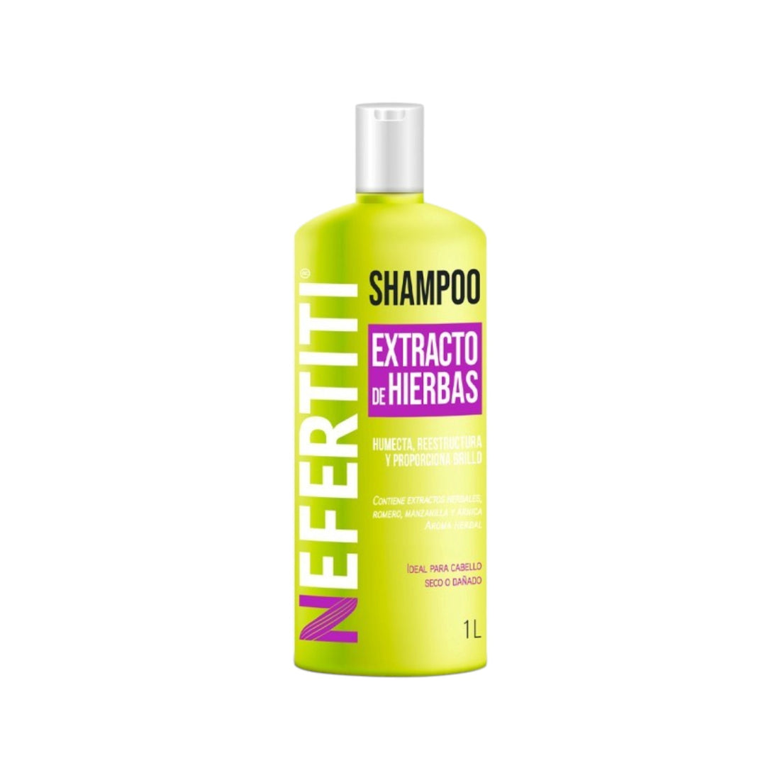 Nefertiti Shampoo Hierbas Hidratación y Brillo 1 L