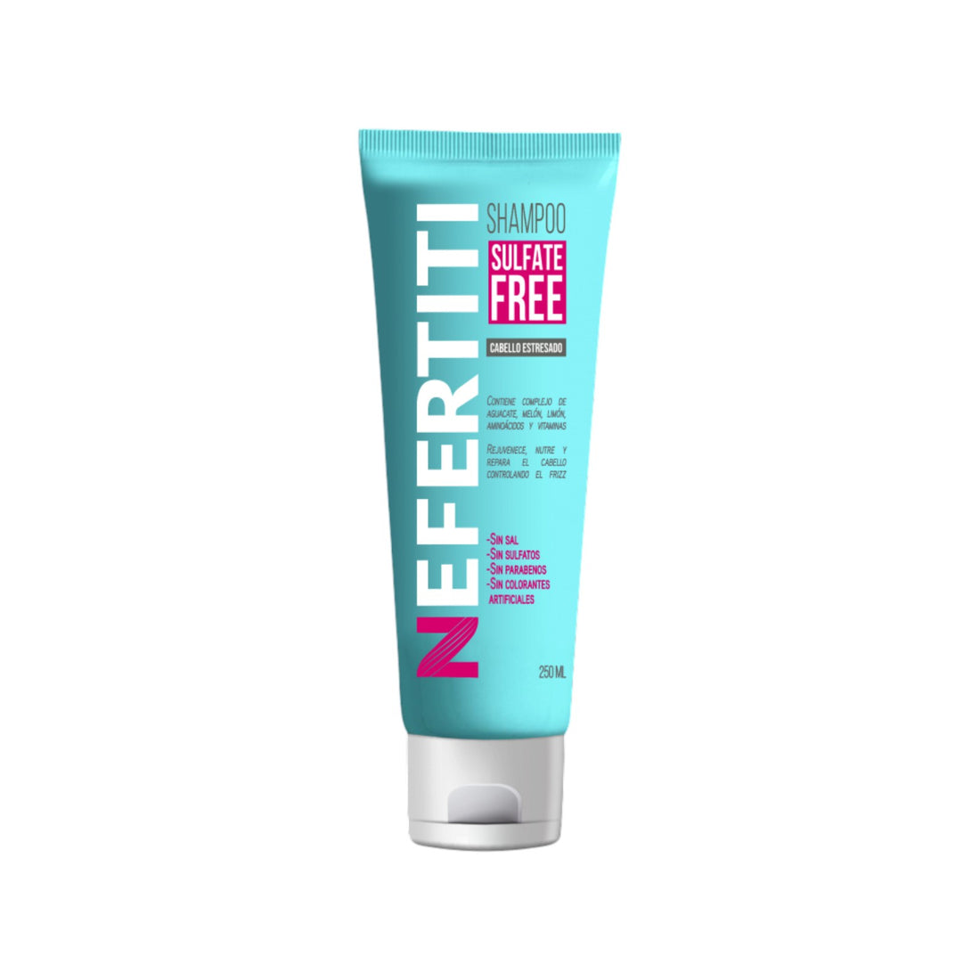 Nefertiti Sulfate Free Shampoo Cabello Estresado Reparación y Frizz 250 ml