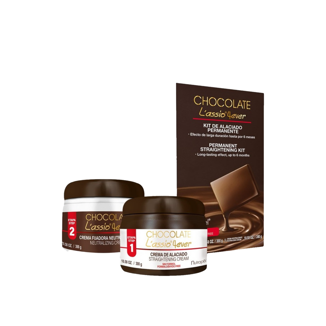 Alaciado permanente sin formol Nutrapel L’assio Chocolate 300 g