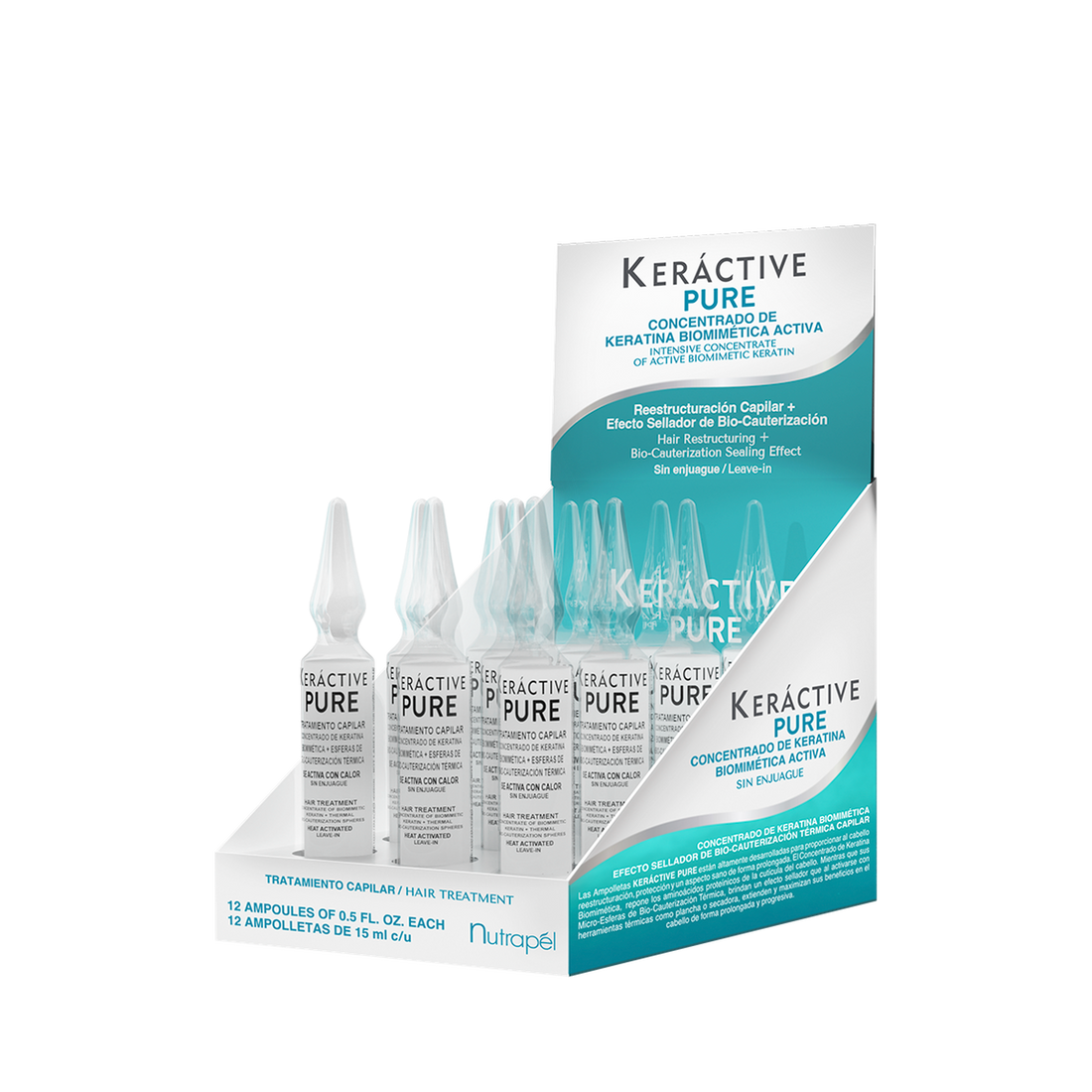 Ampolleta reparadora Nutrapel Keráctive Pure 15 ml (por pieza)