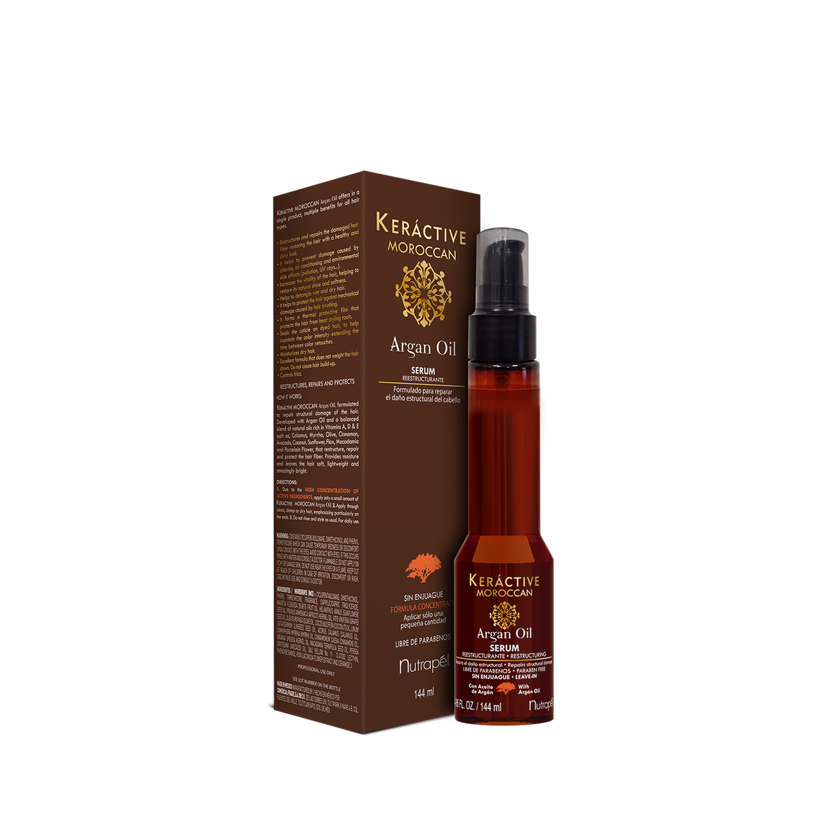 Sérum reestructurante Nutrapel Keráctive Moroccan Argan Oil 144 ml