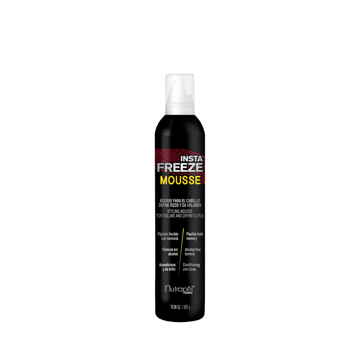 Mousse define rizos y volumen Nutrapel Insta Freeze 300 ml