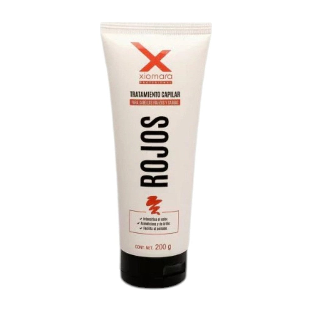 Mascarilla matizadora tonos rojizos y caoba Xiomara Fixocolor 200 g