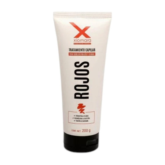 Mascarilla matizadora tonos rojizos y caoba Xiomara Fixocolor 200 g