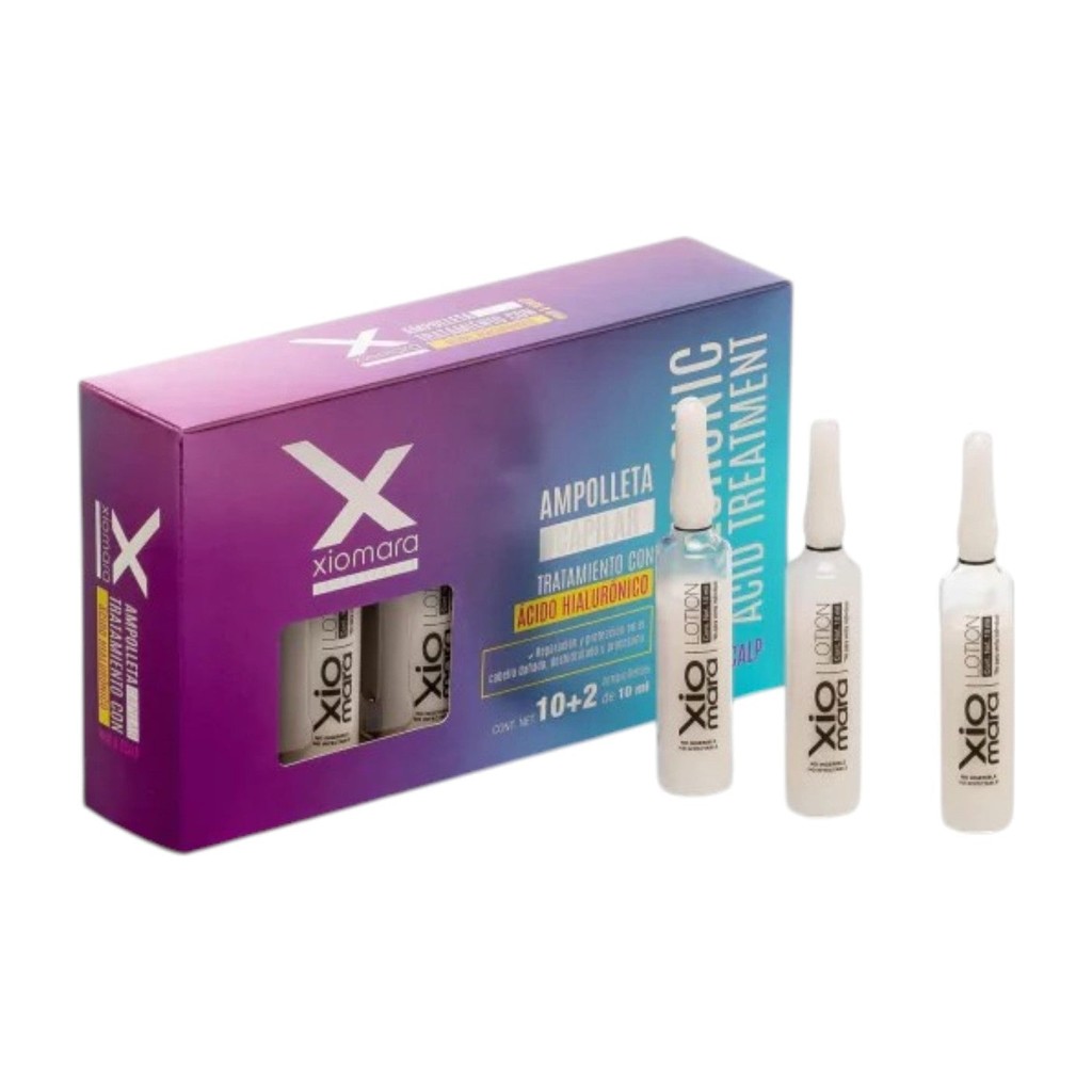 Ampolleta Xiomara Ácido Hialurónico hidratación y reparación 10 ml