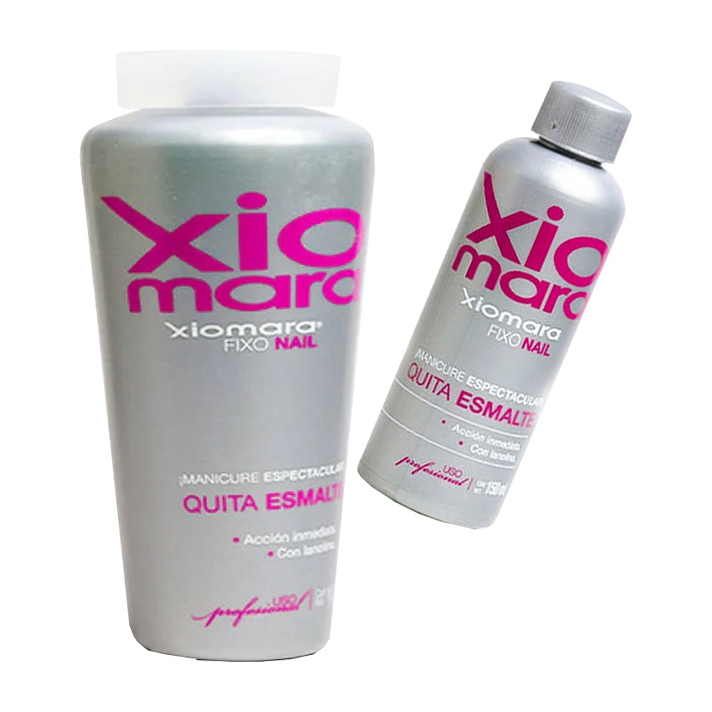 Quitaesmalte profesional Xiomara con lanolina 150 ml y 1 L