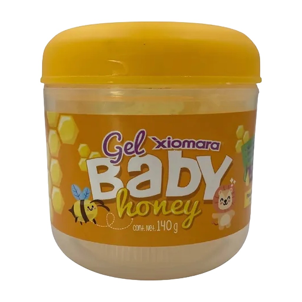 Gel para cabello infantil Xiomara Baby Honey fijación suave 140 g