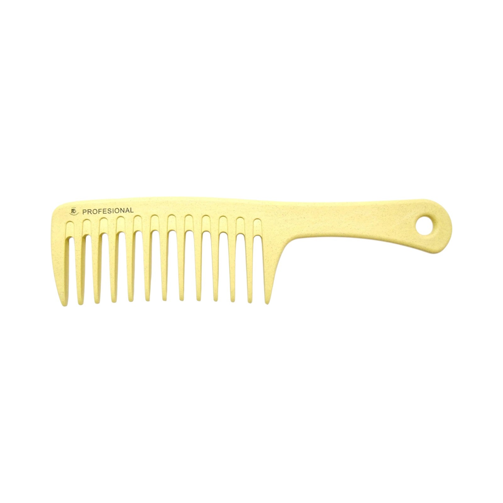 Lobo Peine Jumbo para Cabello Seccionado y Control Profesional Amarillo