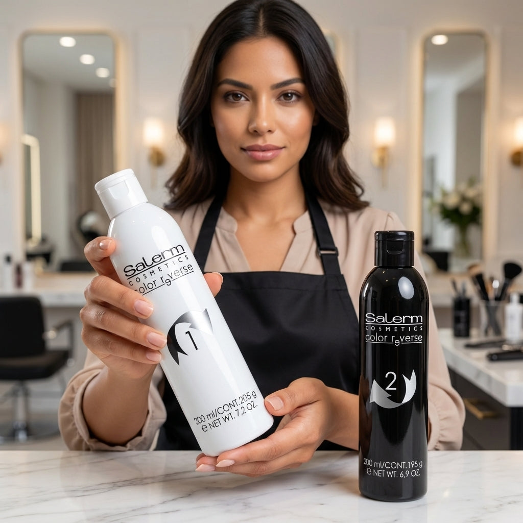 Salerm Color Reverse | Eliminador de Tinte de Oxidación sin Amoníaco | Sistema Bifásico 2x200ml