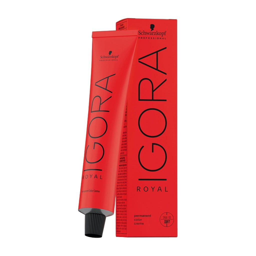 Tinte permanente Schwarzkopf IGORA ROYAL 60 ml – tubo y caja, Schwarzkopf Professional