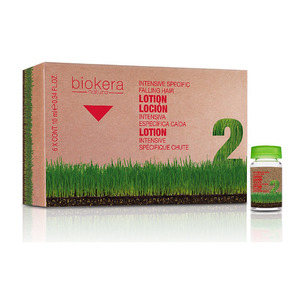 Ampolletas anticaída Biokera Natura Loción Intensiva 6 × 10 ml