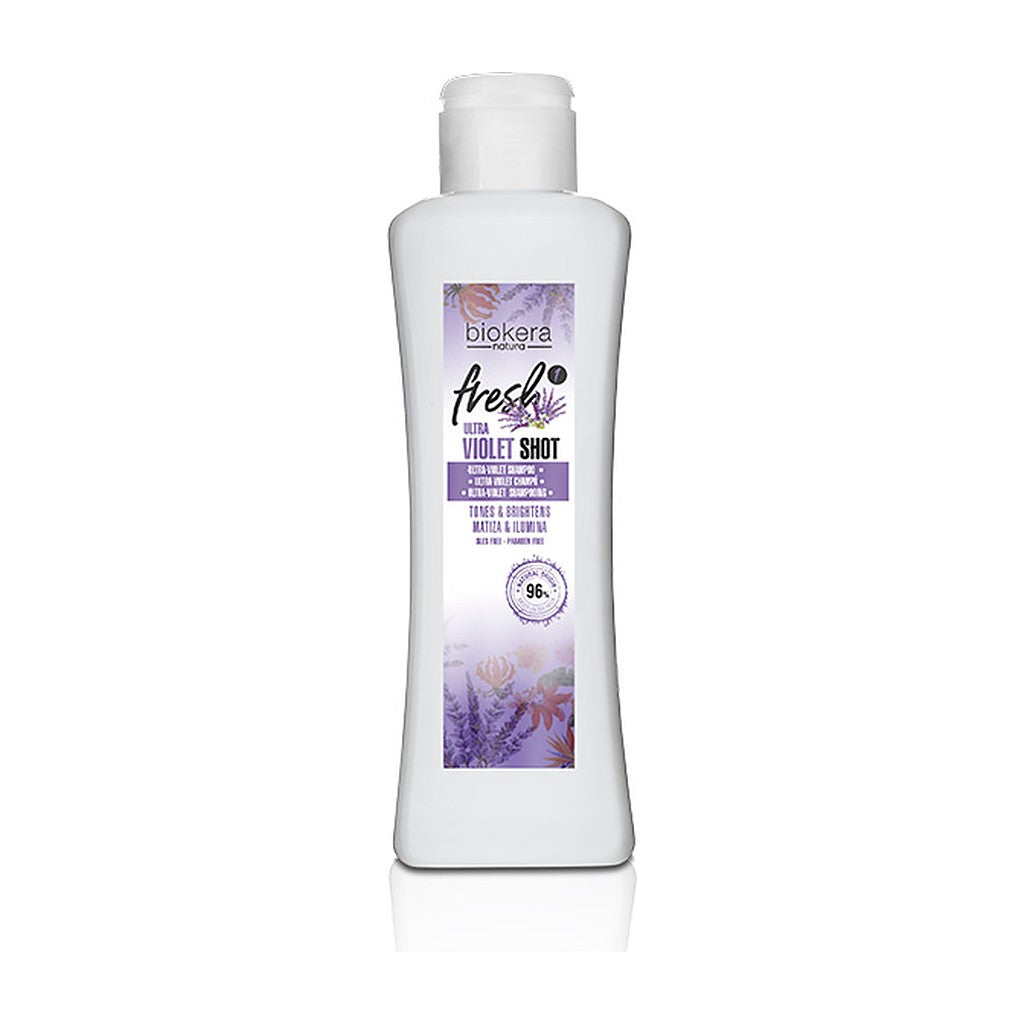 Shampoo matizador violeta Biokera Fresh Ultra-Violet Shot 300 ml