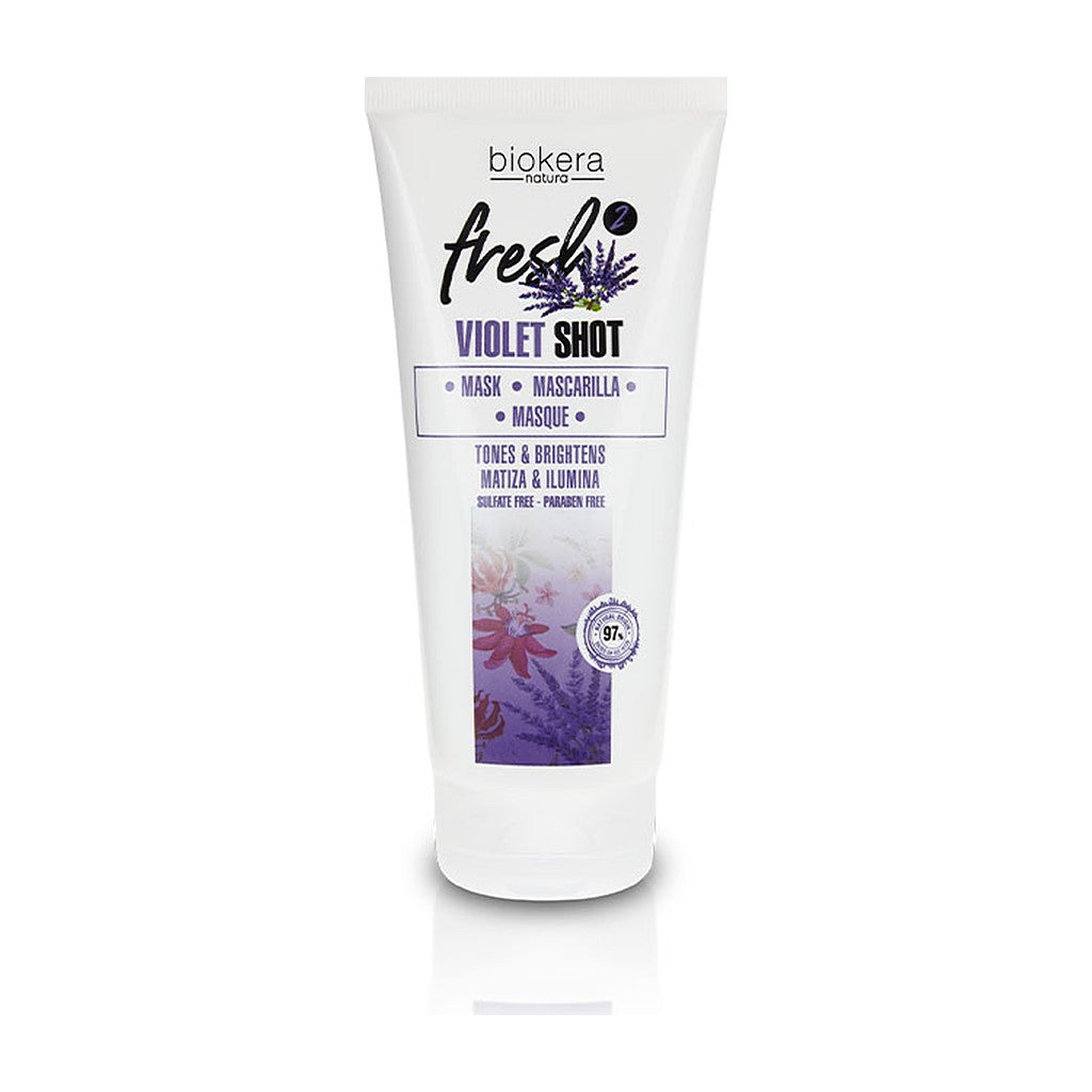 Mascarilla matizadora violeta Biokera Fresh Violet Shot 200 ml