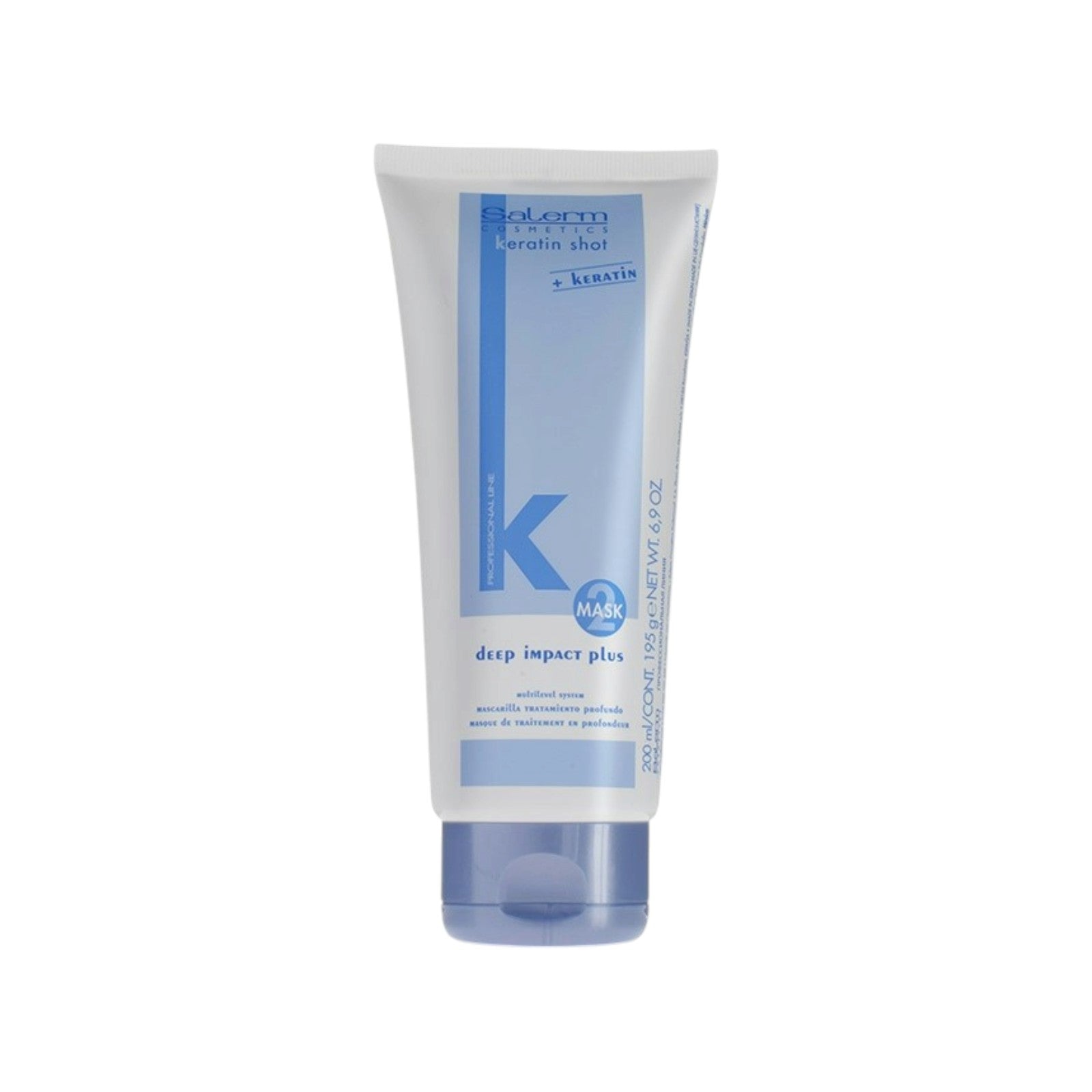 Salerm Keratin Shot Deep Impact Plus Mascarilla Rejuvenecimiento Capilar 200 ml