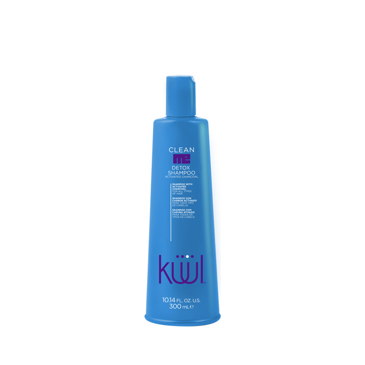 Shampoo detox con carbón activado Küül Clean Me Detox 300 ml, vista frontal