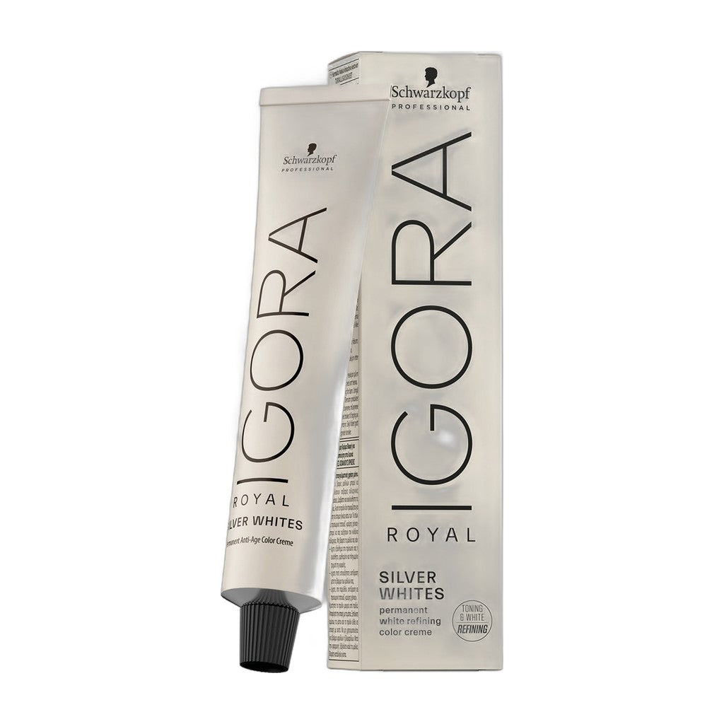 Tonalizador para canas Schwarzkopf IGORA ROYAL Silver Whites 60 ml – tubo y caja, Schwarzkopf Professional