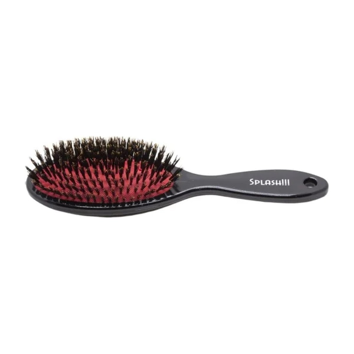 Splash Cepillo Ovalado Neumático Negro y Rojo 22 cm
