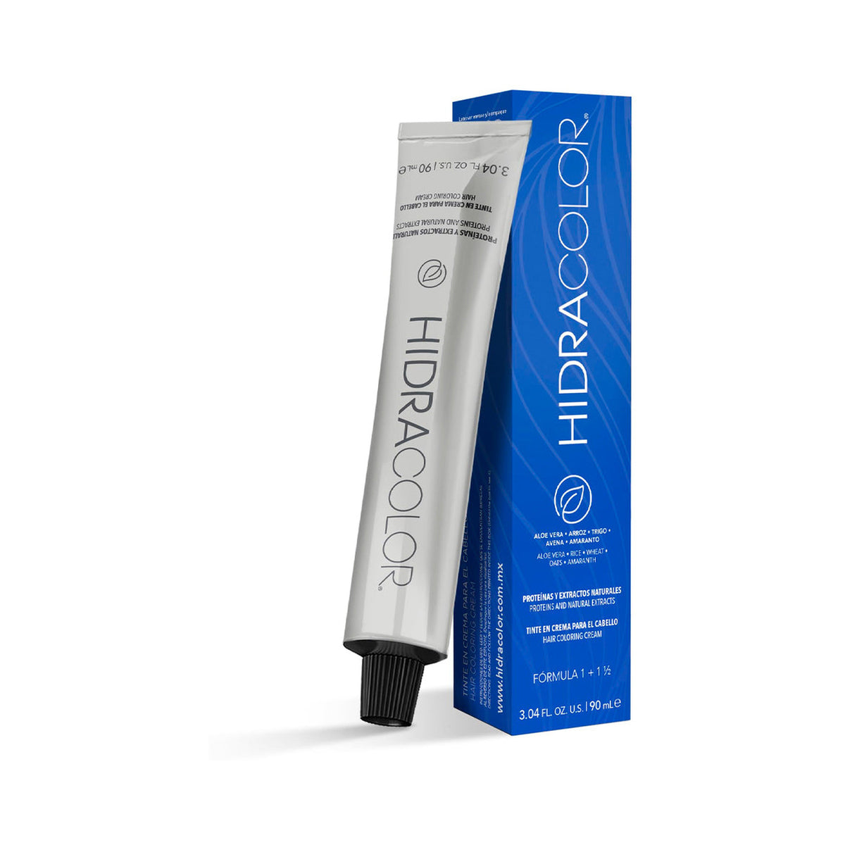 Hidracolor Tinte en Crema Permanente caja y tubo oficial 90 ml