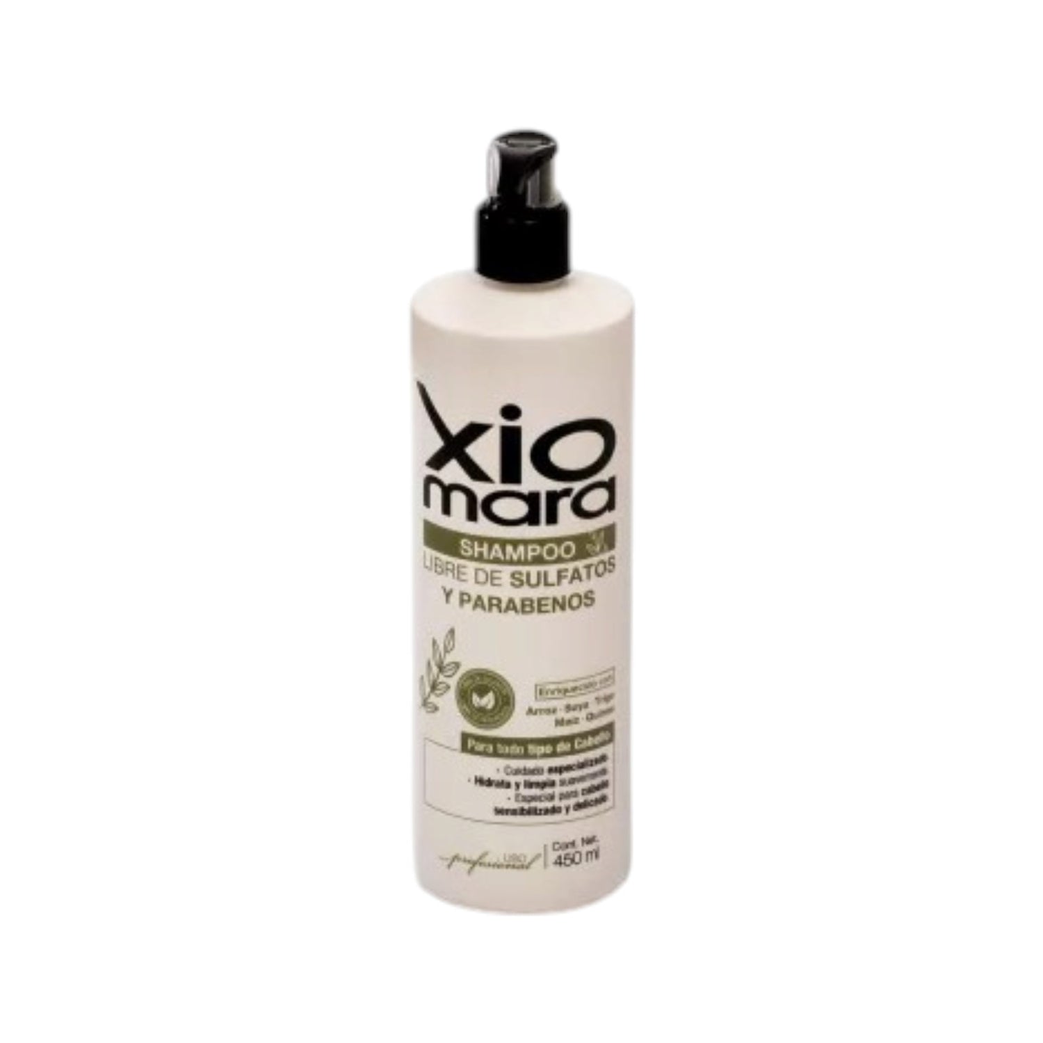 Xiomara Shampoo Sin Sulfatos y Parabenos | Limpieza Suave 450 ml