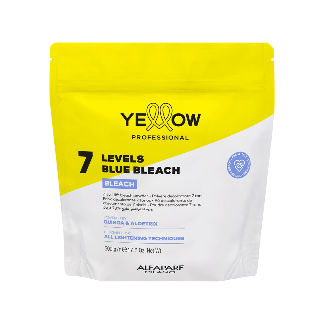 Yellow Bleach 7 Levels Blue Bleach Decoloración Profesional 500 g