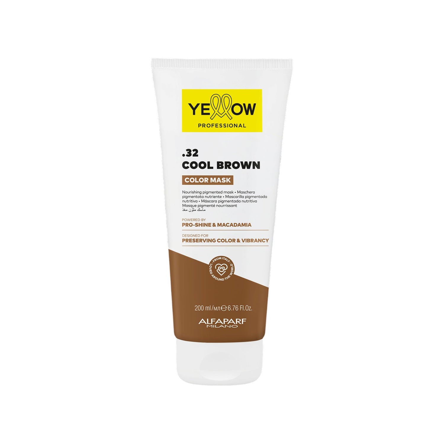 Yellow Color Care Refresh Mask Mascarilla Pigmentada .32 Cool Brown
