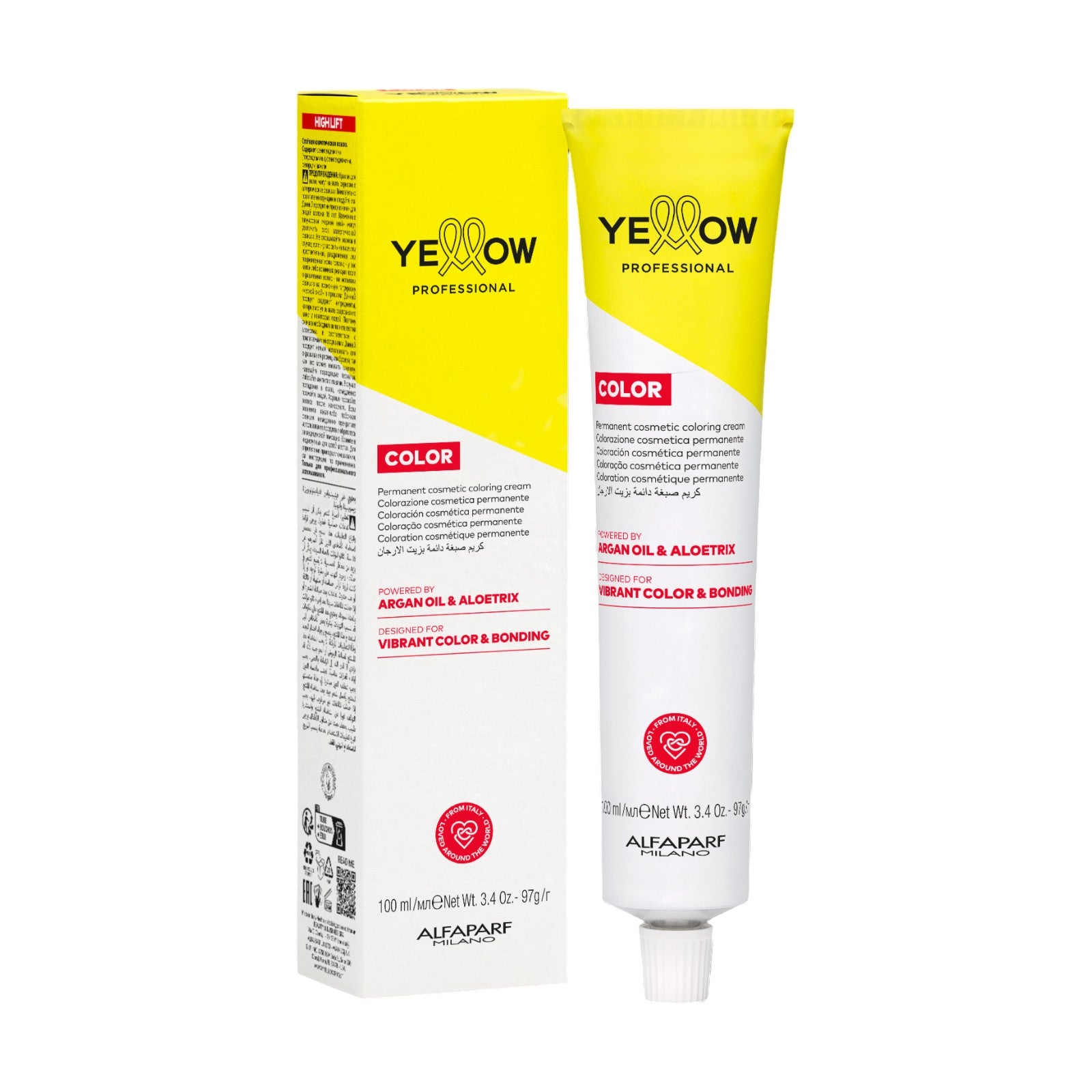 Yellow Color High Lift empaque oficial