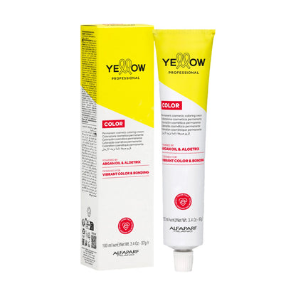 Yellow Color Tinte Permanente empaque oficial