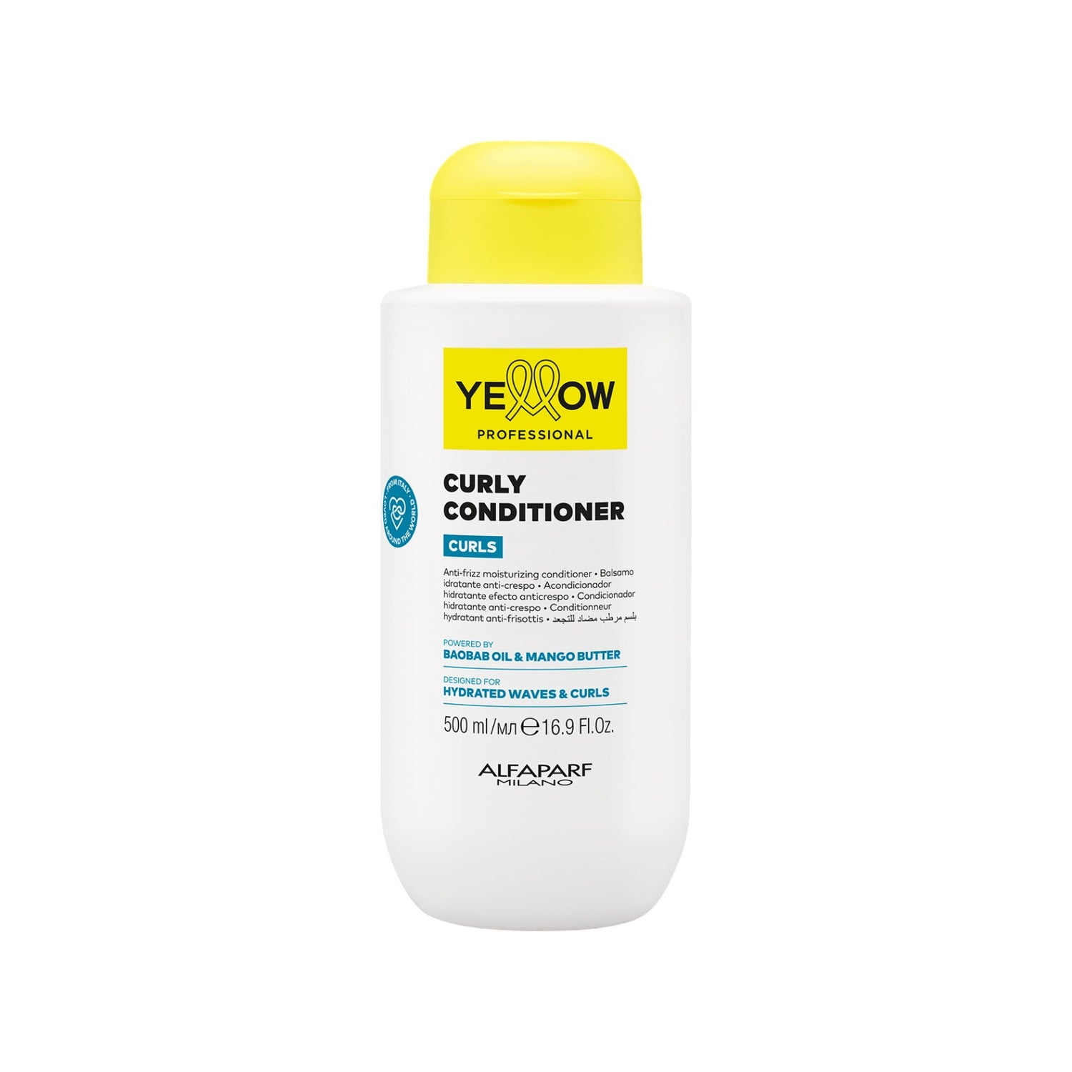 Yellow Curls Conditioner Hidratación Anti-Frizz para Rizos 500 ml