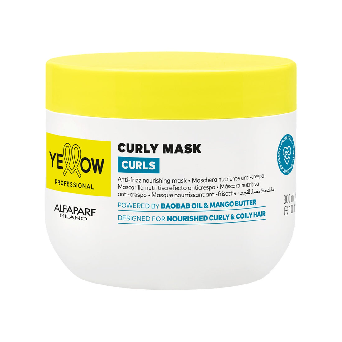Yellow Curls Mask Nutrición Anti-Frizz para Rizos 300 ml