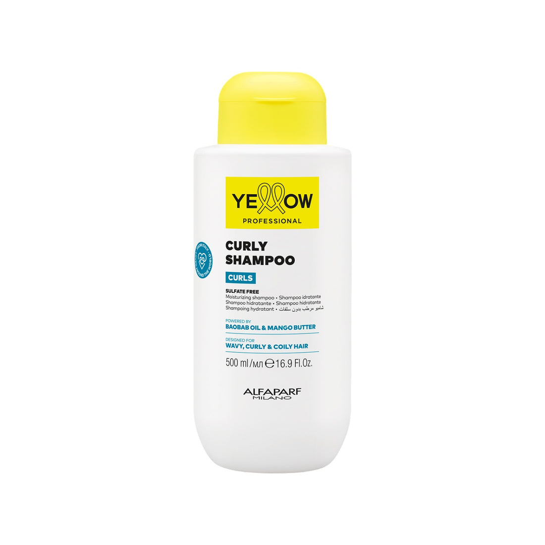 Yellow Curls Shampoo Hidratación Sin Sulfatos para Rizos 500 ml