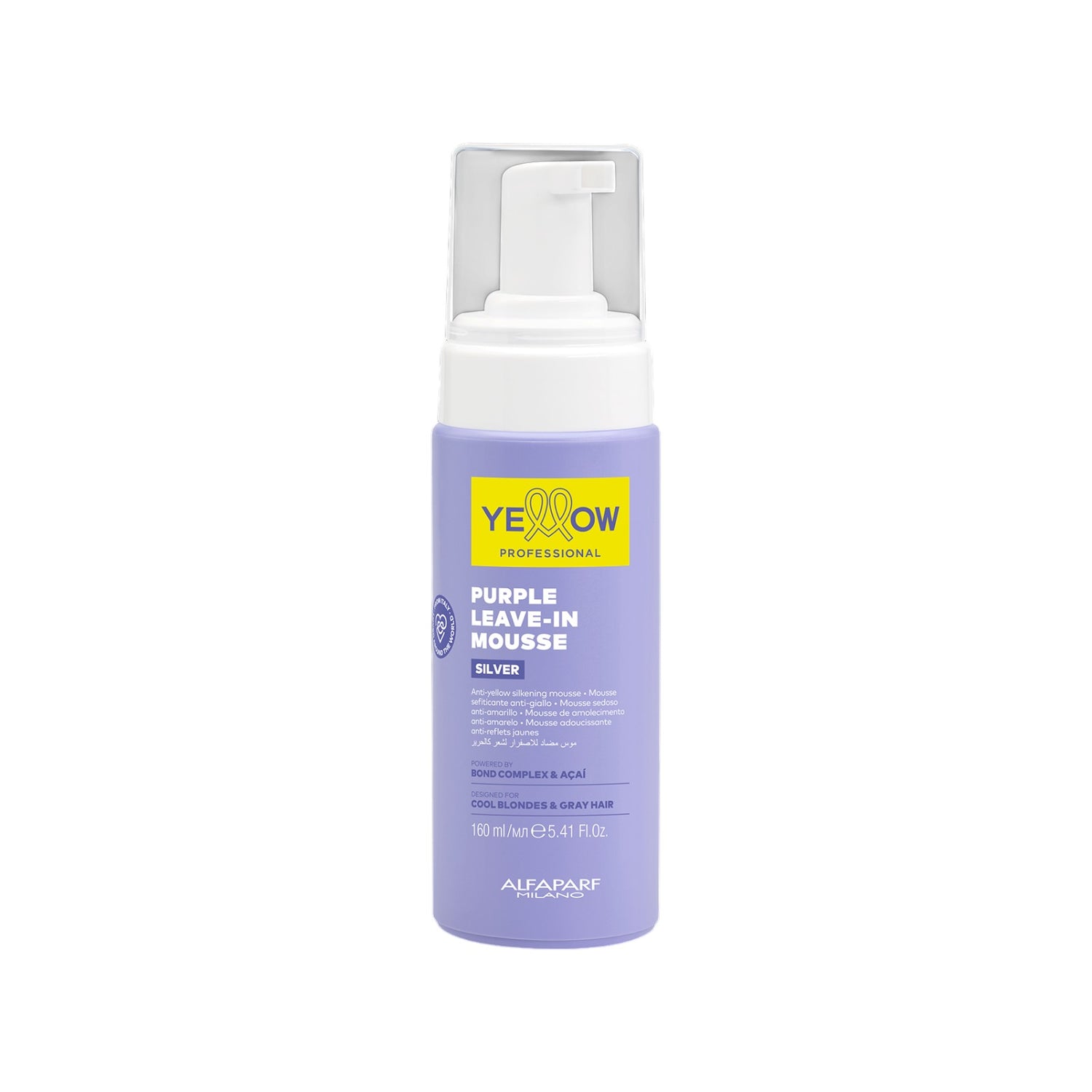 Yellow Silver Purple Leave-In Mousse Matización Anti-Amarillo 160 ml