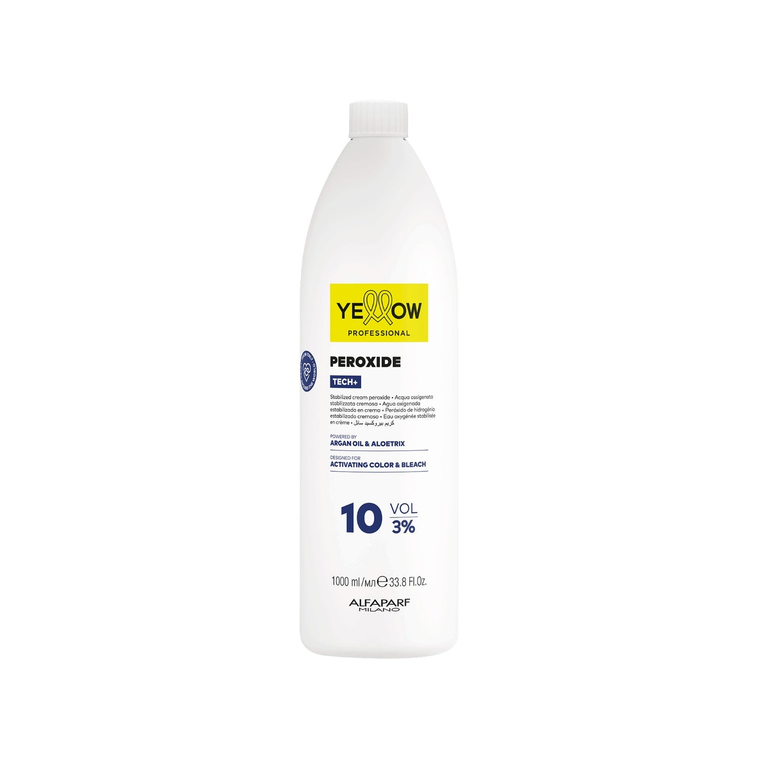 Yellow Tech+ Peroxide 1 L Activador de Color y Decoloración 10 Vol