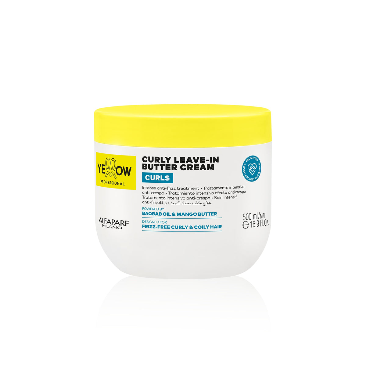 Yellow Curls Leave-In Butter Cream Crema Nutritiva para Rizos sin Enjuague